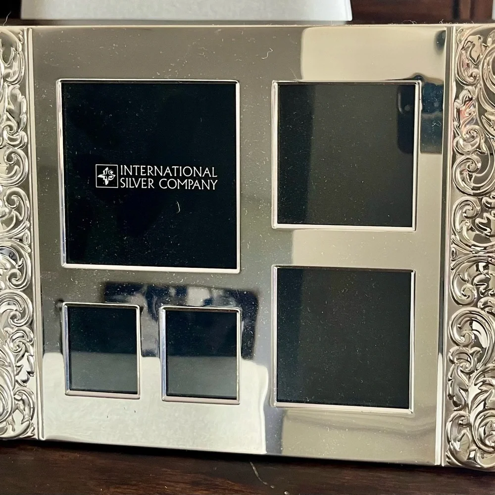 International Silver Collage Photo Frame with 5 openings $8